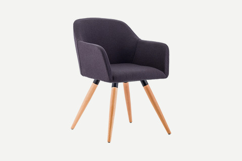 Bater Kol Kumaş Döşemeli Ahşap Ayak Misafir Koltuğu
