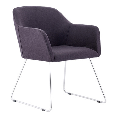 bater kol kumaş döşemeli tel ayak misafir koltuğu