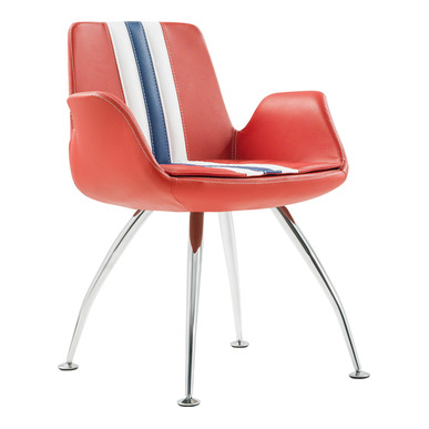 Campa Krom Konik Ayak Modern Misafir Koltuğu - Misafir Koltukları