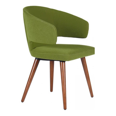 compose ahşap torn ayak kumaş döşeme misafir koltuğu