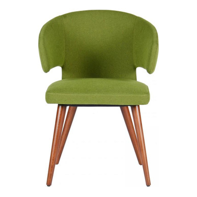 compose ahşap torn ayak kumaş döşeme misafir koltuğu - küçük detay görsel 2