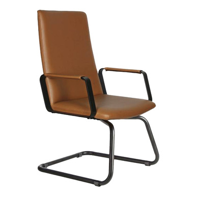 dentra siyah boyalı kol u ayak misafir koltuğu