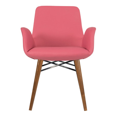 desa kol döşemeli ahşap torna ayak misafir koltuğu