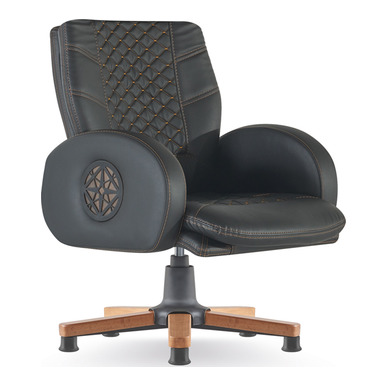 edmont ahşap yıldız ayaklı misafir koltuğu