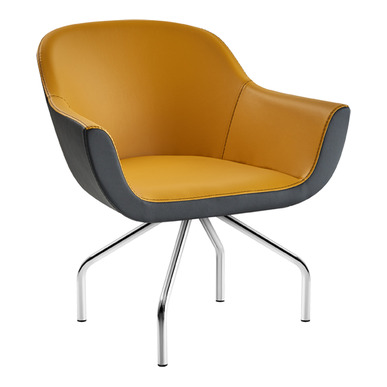 folado derili krom dört ayak misafir koltuğu