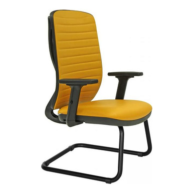 Grass Döşemeli Boyalı Ayak Ayarlı Kol U Ayak Misafir Koltuğu - Misafir Koltukları