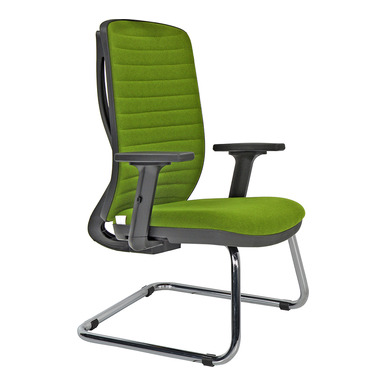 Grass Döşemeli Krom Ayarlı Kol U Ayak Misafir Koltuğu - Misafir Koltukları