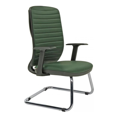 Grass Döşemeli Krom Sabit Kol U Ayak Misafir Koltuğu - Misafir Koltukları