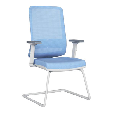 grate beyaz gövdeli boyalı u ayak misafir koltuğu