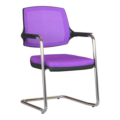 halrey krom l ayak sırt fileli misafir koltuğu - küçük detay görsel 3