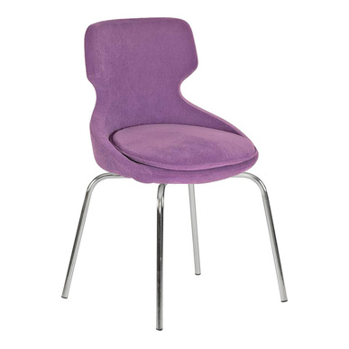 hatte minderli kumaş krom dört ayak misafir koltuğu