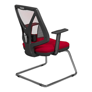 head krom ayak ayarlı kol bel destekli u ayak misafir koltuğu - küçük detay görsel 2