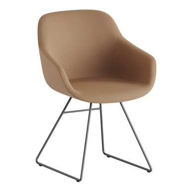 klon kızak ayaklı modern sandalye - küçük detay görsel 3