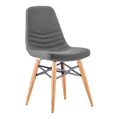 margarida kumaş döşemeli ahşap ayak misafir koltuğu