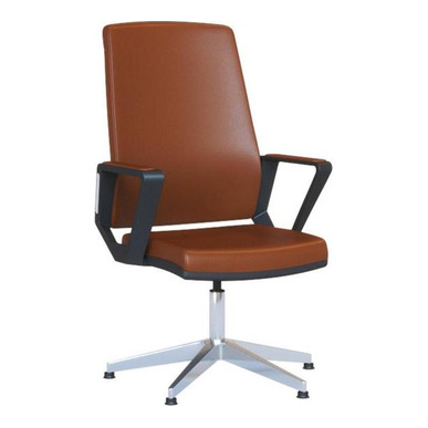 mathine plastik kol alüminyum ayak derili misafir koltuğu