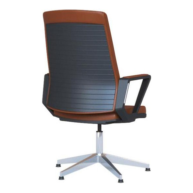 mathine plastik kol alüminyum ayak derili misafir koltuğu - küçük detay görsel 2