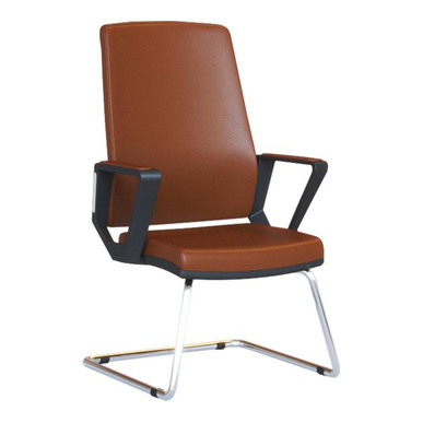 mathine plastik kol alüminyum u ayak derili misafir koltuğu