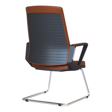 mathine plastik kol alüminyum u ayak derili misafir koltuğu - küçük detay görsel 2