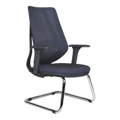 maxy krom u ayak siyah gövdeli misafir koltuğu