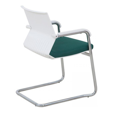 moor beyaz gövde krom l ayak misafir koltuğu - küçük detay görsel 2