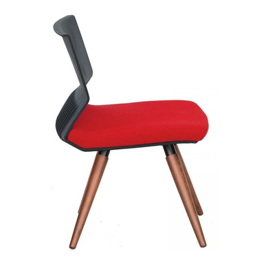 moor siyah gövdeli ahşap ayak misafir koltuğu - küçük detay görsel 2