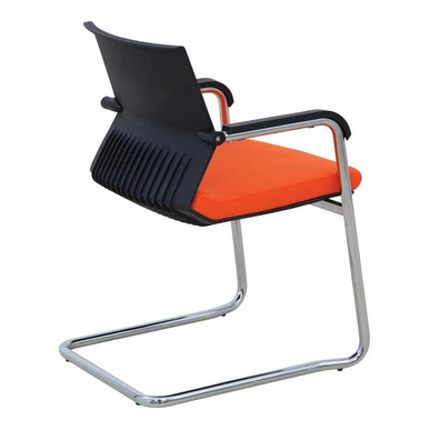 moor siyah plastik krom l ayak misafir koltuğu - küçük detay görsel 2