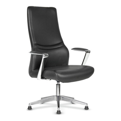 nobita deri döşeme alüminyum kol ayak misafir koltuğu