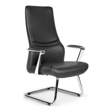 nobita deri döşeme alüminyum u ayak misafir koltuğu