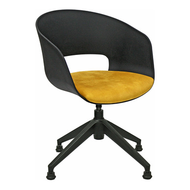 pendy plus siyah oturak döşemeli plastik misafir koltuğu