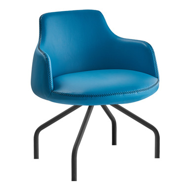 povar deri döşemeli dört ayak misafir koltuğu