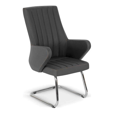 Ramela Deri Kol Döşemeli U Ayak Misafir Koltuğu - Misafir Koltukları