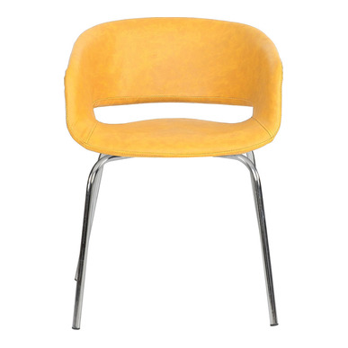 ratino modern krom ayak misafir koltuğu