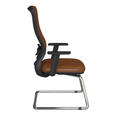 reva döşemeli alüminyum ayarlı kol u ayak misafir koltuğu - küçük detay görsel 2