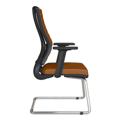 slant döşemeli alüminyum ayarlı kol u ayak misafir koltuğu - küçük detay görsel 2