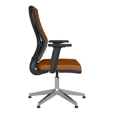 slant döşemeli alüminyum ayarlı kol yıldız ayak misafir koltuğu - küçük detay görsel 2