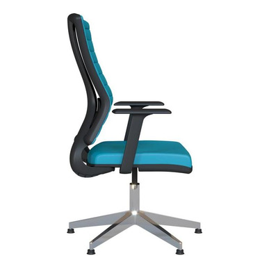 slant döşemeli alüminyum sabit kol yıldız ayak misafir koltuğu - küçük detay görsel 2