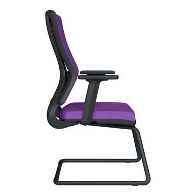 slant plastik ayak ayarlı kol u ayak misafir koltuğu - küçük detay görsel 3