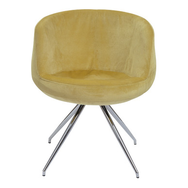 Tape Dekoratif Krom Çubuk Ayaklı Misafir Koltuğu - Misafir Koltukları