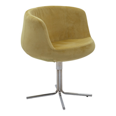 Tape Dekoratif Krom Dört Ayaklı Misafir Koltuğu - Misafir Koltukları