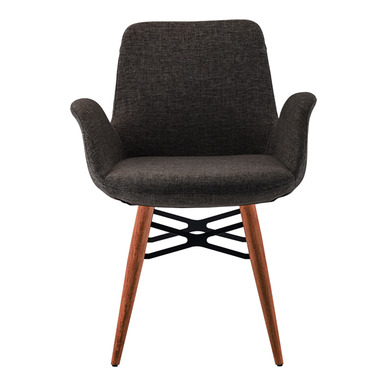 tavel ahşap torna ayaklı modern misafir koltuğu - küçük detay görsel 4