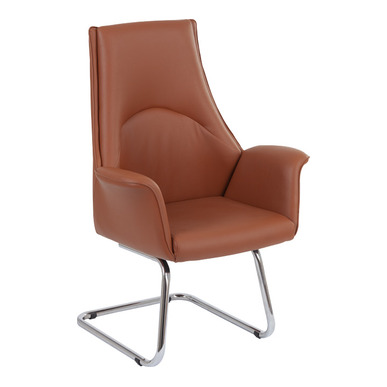 tenda kol deri döşemeli u ayak misafir koltuğu