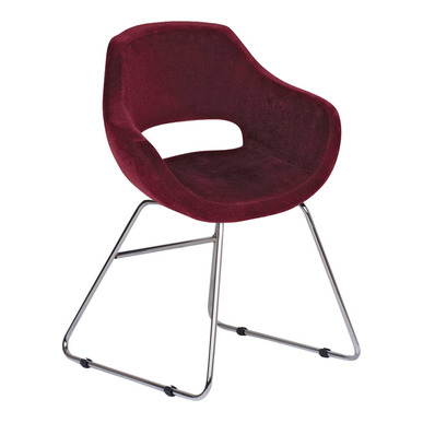 tivos modern krom boru ayak misafir koltuğu