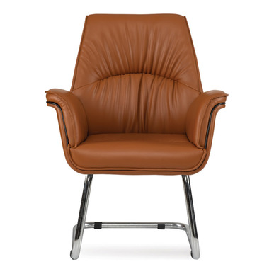 tormenta deri döşemeli krom u ayak misafir koltuğu