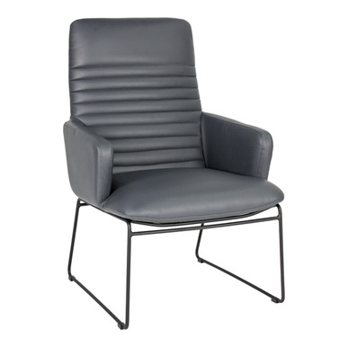 ventil boyalı tel ayak çizgili misafir koltuğu - küçük detay görsel 2