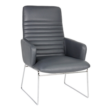 ventil krom tel ayak çizgili misafir koltuğu