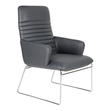 ventil krom tel ayak çizgili misafir koltuğu - küçük detay görsel 2