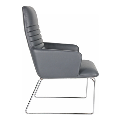 ventil krom tel ayak çizgili misafir koltuğu - küçük detay görsel 3