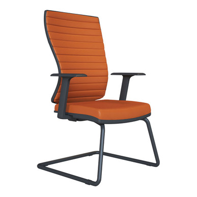 vezada döşemeli metal u ayak sabit kol misafir koltuğu