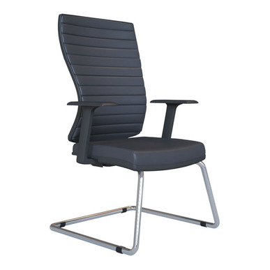 vezada döşemeli sabit kol u ayak misafir koltuğu