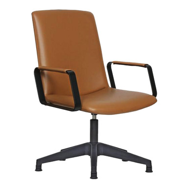 windle siyah boyalı kol plastik yıldız ayak misafir koltuğu